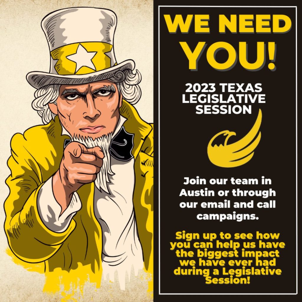 Volunteer for the 2023 Texas Legislative Session